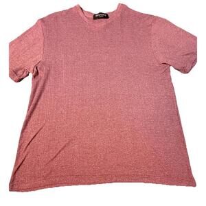 Brandini Shirt Men XXL Ribbed V-Neck Short Sleeve Pullover Stretch Adult